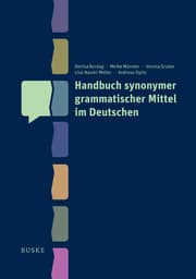 Cover von Handbuch synonymer grammatischer Mittel im Deutschen