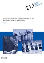 Cover von Handbuch Sprache und Politik
