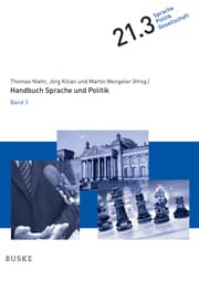 Cover von Handbuch Sprache und Politik