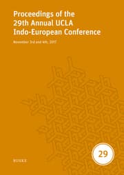 Cover von Proceedings of the 29th Annual UCLA Indo-European Conference