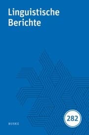Cover von Linguistische Berichte Heft 282