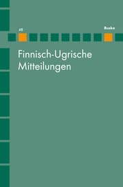 Cover von Finnisch-Ugrische Mitteilungen 48