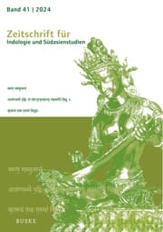 Cover von Zeitschrift für Indologie und Südasienstudien, Band 41 (2024)