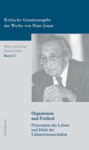 Cover von Kritische Gesamtausgabe der Werke von Hans Jonas - Philosophische Hauptwerke: Bd. I/1