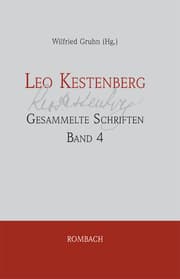 Cover von Leo Kestenberg Gesammelte Schriften