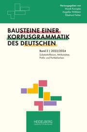 Cover von Substantivflexion, Attributsätze, Präfix- und Partikelverben
