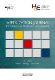 Cover von heiEDUCATIONJOURNAL / Werte - Bildung - Neutralität