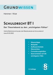 Cover von Grundwissen Schuldrecht BT I