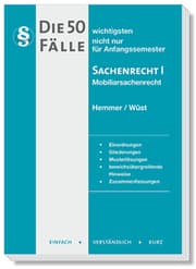 Cover von Die 50 wichtigsten Fälle Sachenrecht I