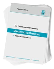Cover von Die Überblickskarteikarten Strafrecht im Überblick
