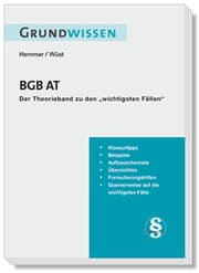 Cover von Grundwissen BGB AT