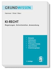 Cover von Grundwissen KI-Recht