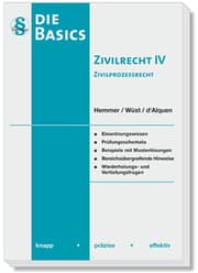 Cover von Die Basics Zivilrecht IV Zivilprozessrecht
