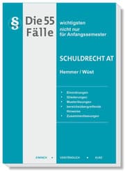 Cover von Die 55 wichtigsten Fälle Schuldrecht AT
