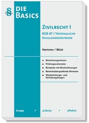 Cover von Die Basics Zivilrecht I - BGB AT/Vertragliche Schuldverhältnisse