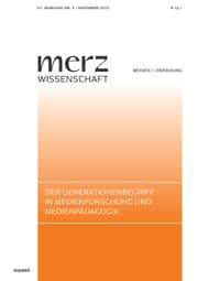 Cover von Der Generationenbegriff in Medienforschung und Medienpädagogik