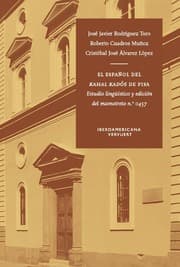 Cover von El español del Kahal Kadós de Pisa : estudio lingüístico y edición del mamotreto n.º 0457