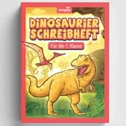 Cover von Dinosaurier Schreibheft für die 1. Klasse