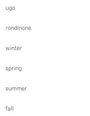 Cover von Ugo Rondinone - winter, spring, summer, fall