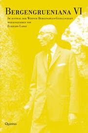 Cover von Bergengrueniana VI