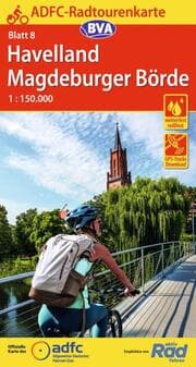 Cover von BVA ADFC Radtourenkarte Havelland Magdeburger Börde 1:150.000