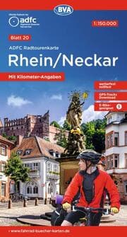 Cover von BVA ADFC Radtourenkarte Rhein /Neckar 1:150.000