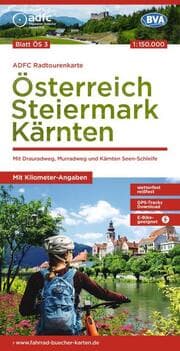 Cover von BVA ADFC Radtourenkarte Österreich Steiermark Kärnten 1:150.000