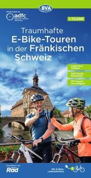 Cover von BVA ADFC Regionalkarte Traumhafte E-Bike-Touren in der Fränkischen Schweiz 1:75.000