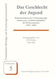 Cover von Das Geschlecht der Jugend