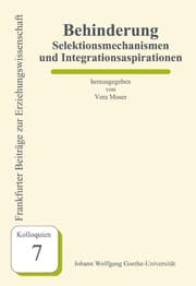 Cover von Behinderung - Selektionsmechanismen und Integrationsaspirationen