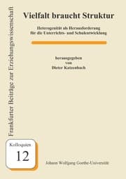 Cover von Vielfalt braucht Struktur