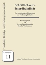 Cover von Schriftlichkeit - Interdisziplinär