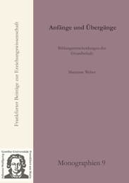 Cover von Anfänge und Übergänge