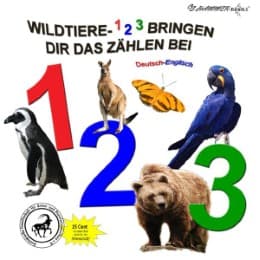 Cover von Wildtiere - 1-2-3- bringen dir das Zählen bei