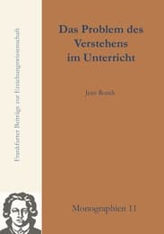 Cover von Das Problem des Verstehens im Unterricht
