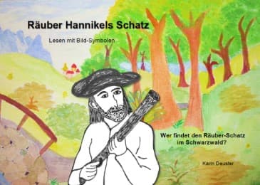 Cover von Räuber Hannikels Schatz - Lesen mit Bild-Symbolen