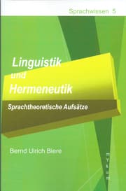 Cover von Linguistik und Hermeneutik