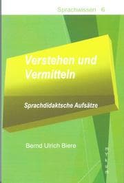 Cover von Verstehen und Vermitteln