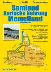 Cover von Landkarte Samland/Kurische Nehrung/Memelland