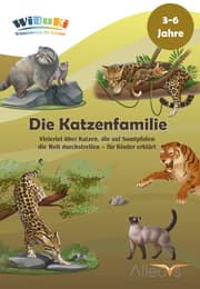 Cover von 'WiBuKi' Wissensbuch für Kinder: Die Katzenfamilie