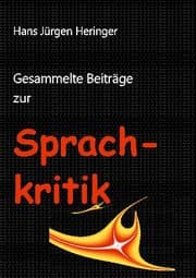 Cover von Gesammelte Beiträge zur Sprachkritik