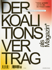 Cover von Der Koalitionsvertrag als Magazin