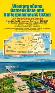 Cover von Landkarte Westpreußens Ostseeküste und Hinterpommerns Osten