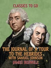 Cover von The Journal of a Tour to the Hebrides with Samuel Johnson