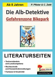 Cover von Die Alb-Detektive: Gefahrenzone Bikepark - Literaturseiten