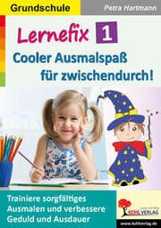 Cover von Lernefix 1: Cooler Ausmalspaß für zwischendurch!