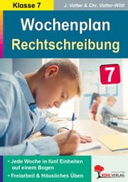 Cover von Wochenplan Rechtschreibung, Klasse 7