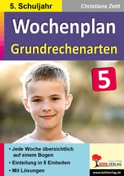 Cover von Wochenplan Grundrechenarten / Klasse 5