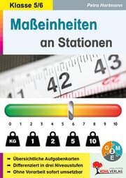 Cover von Maßeinheiten an Stationen, Klasse 5-6
