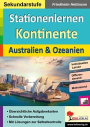 Cover von Stationenlernen Kontinente / Australien und Ozeanien